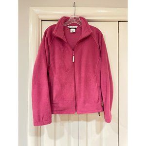 Columbia Pink front zip jacket size Medium